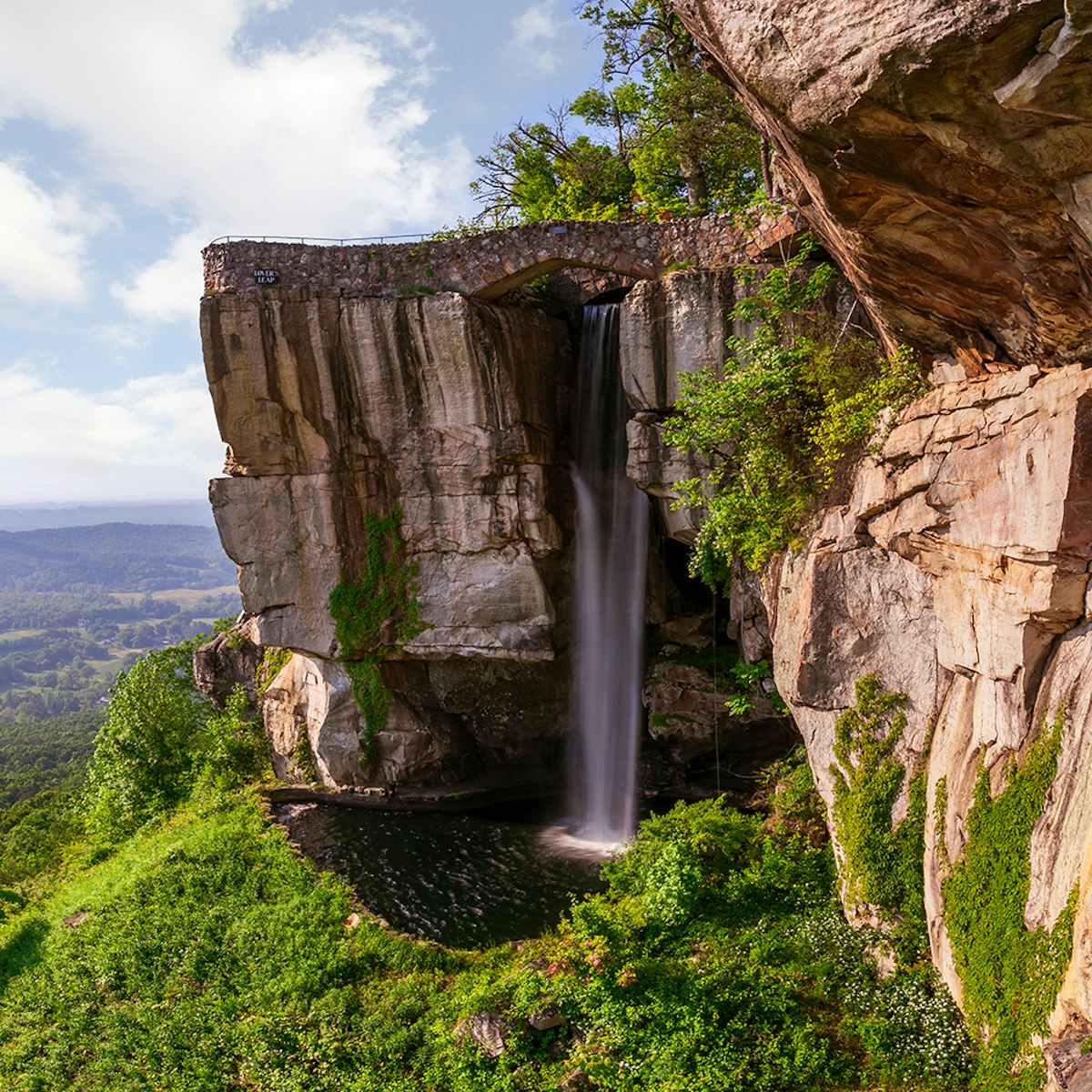 Lover's Leap Waterfall, Lookout Mountain, Georgia, America