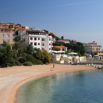 Main beach in Cala Gonone.
