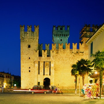 Castello Scaligero, also known as Rocca Scaligero, built as a stronghold on the lake - Sirmione, Lago di Garda, The Lake District, Lombardia