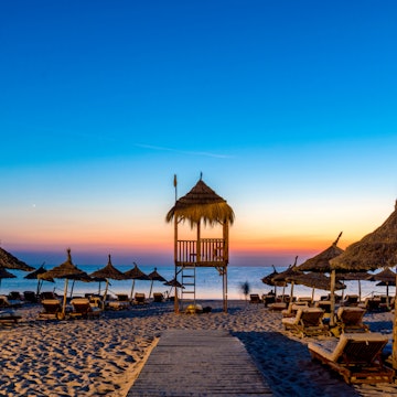 Tunisia Yasminea Hammamet Resort Beach Sunrise; Shutterstock ID 1014974068; Your name (First / Last): Lauren Keith; GL account no.: 65050; Netsuite department name: Online Editorial; Full Product or Project name including edition: Tunisia Destination Page image update