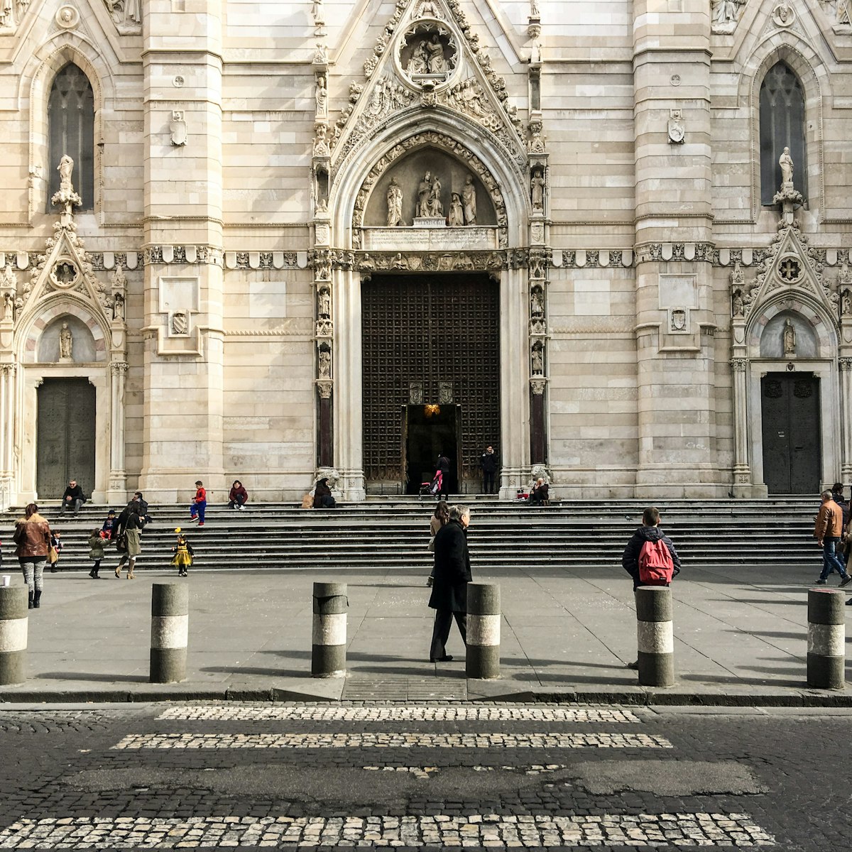 Front entrance of Naples Duomo