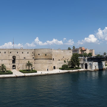 Aragonese castle and swing bridge