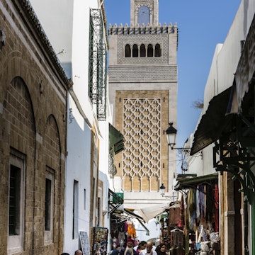 Zaytouna (Great) Mosque & street in Medina