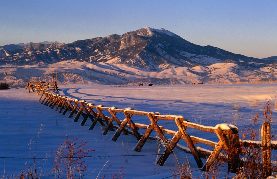 Bridger Mountains in Montana.