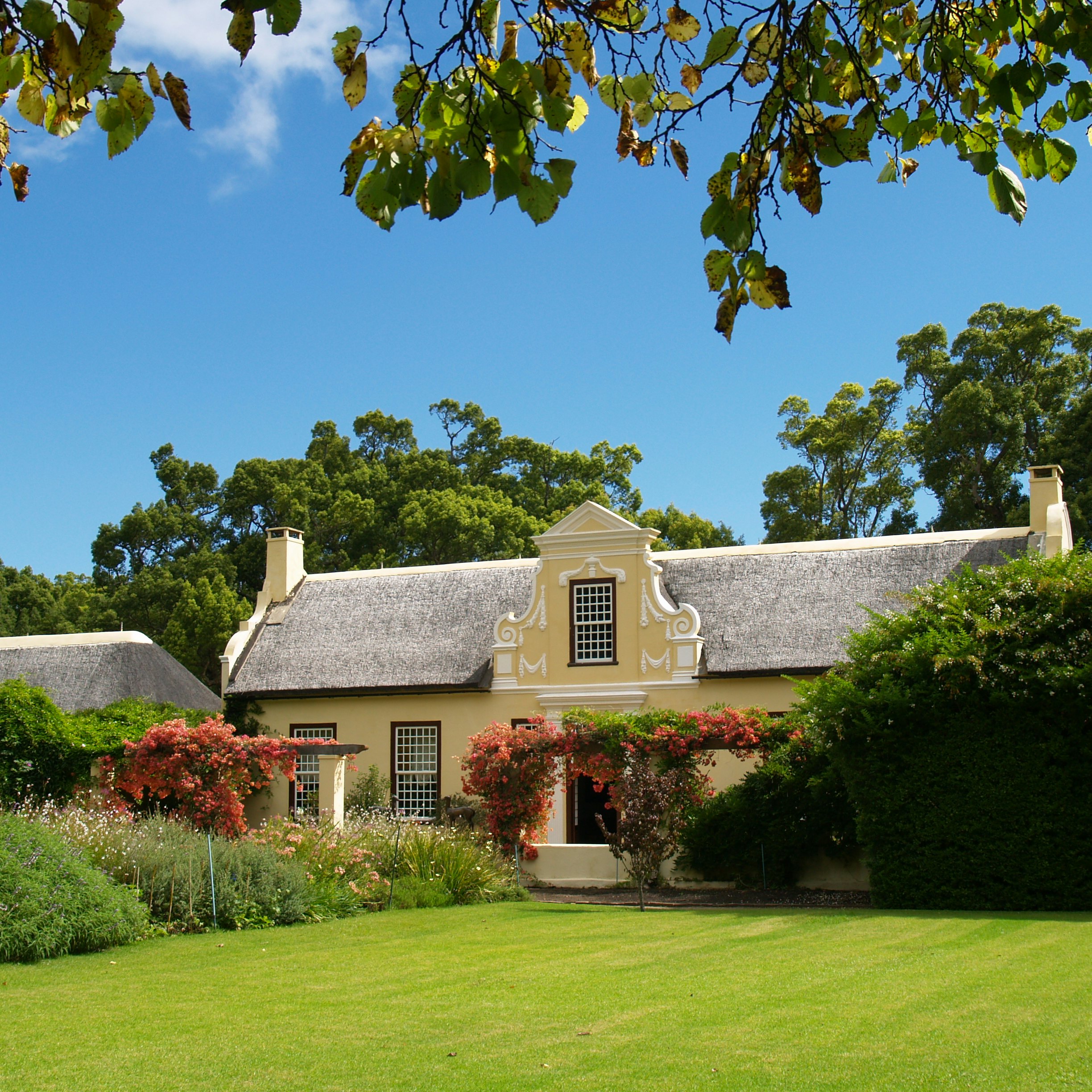 "An old Colonial Farm and vineyard near Cape Town , SouthAfrica"