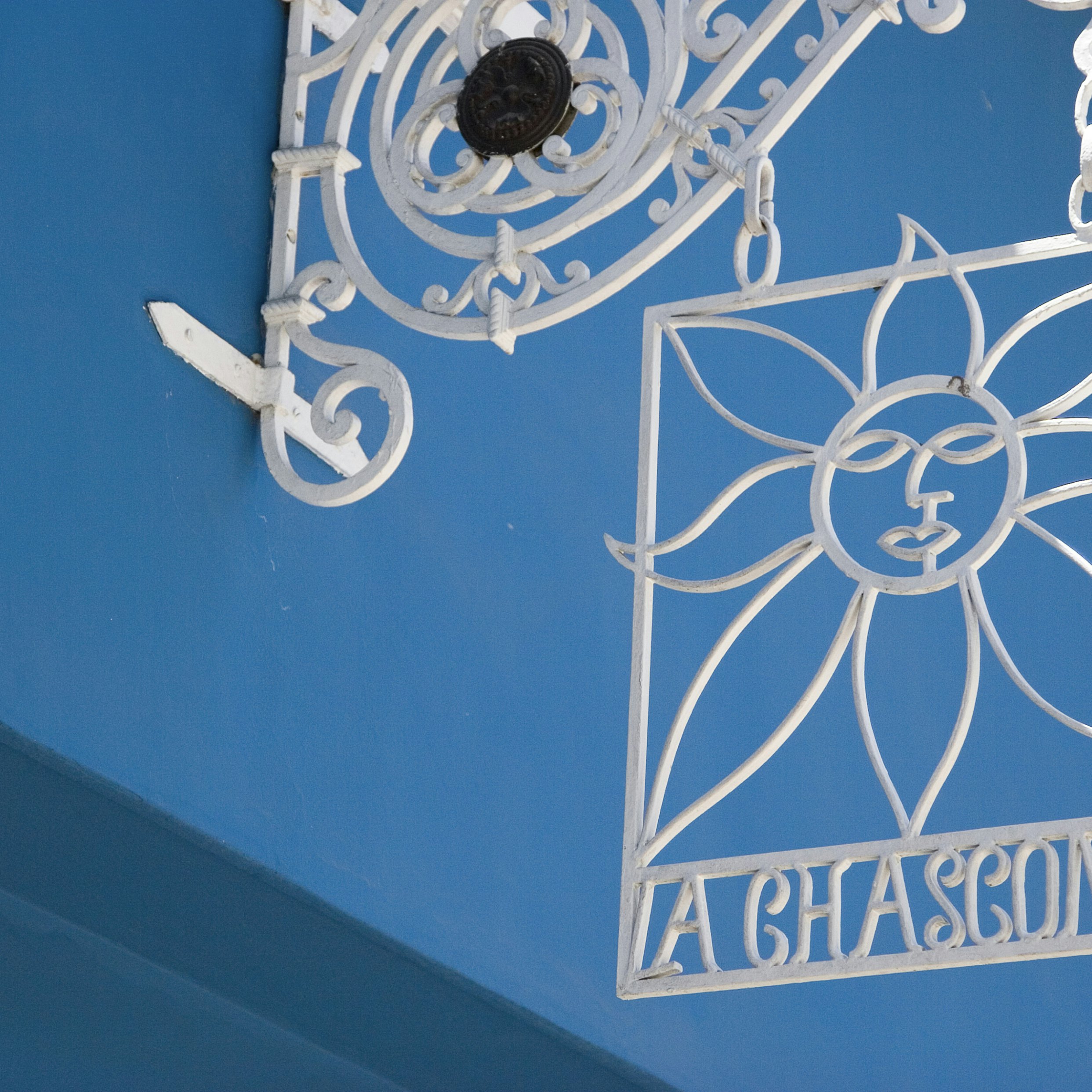 Sign outside La Chascona, one of Pablo Neruda's homes.