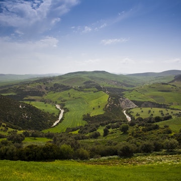Tunisia, Sejenane, Sejenane River Valley in springtime