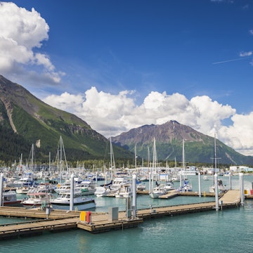 Seward Municipal Boat Harbor On Resurrection Bay On The Kenai Peninsula In Southcentral, Alaska.
