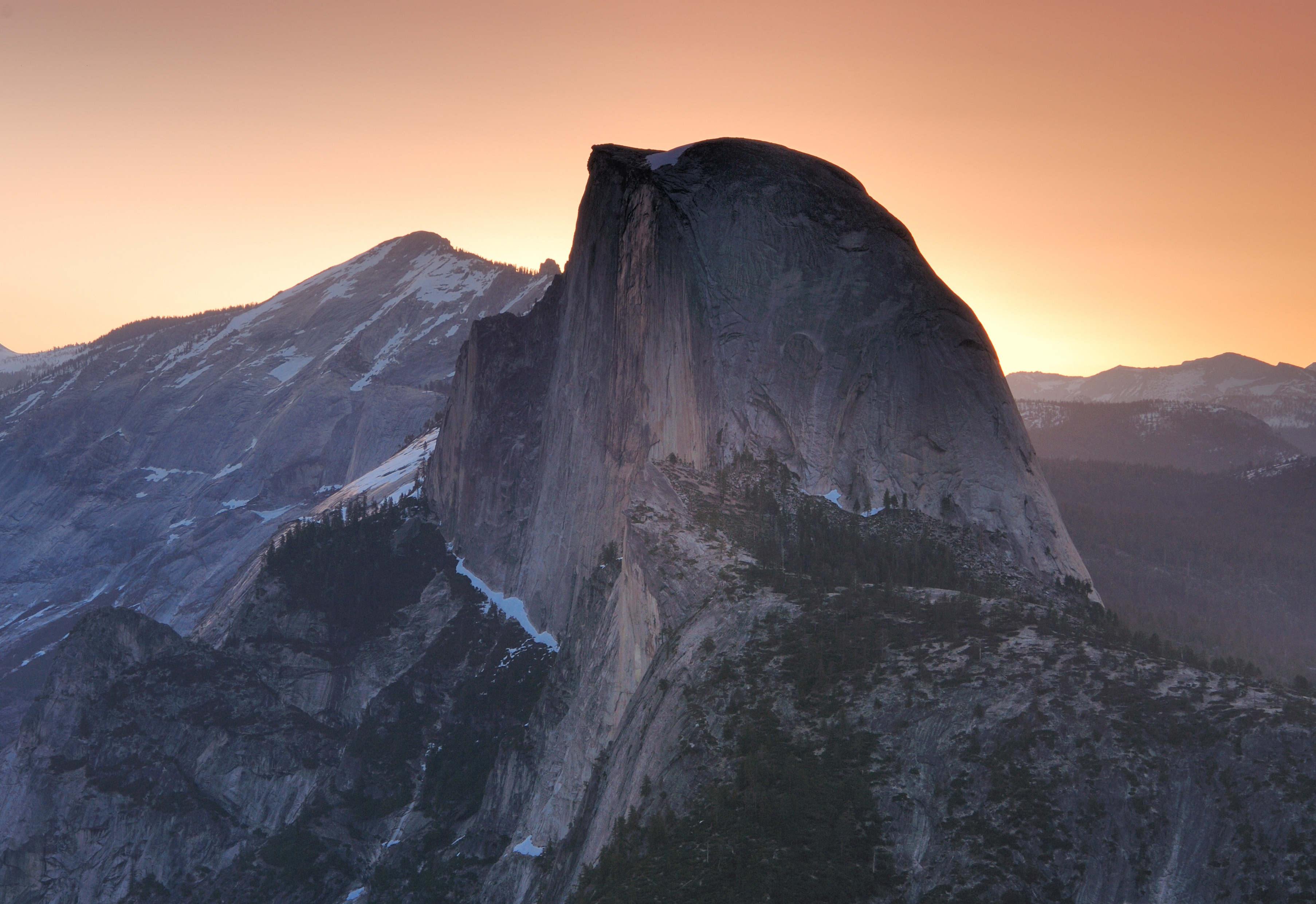 Half Dome with sunrise