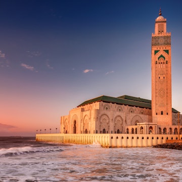 The Hassan II Mosque  largest mosque in Morocco. Shot  after sunset at blue hour in Casablanca.
544676786
Arranging, Minaret, Dusk, Mosaic, Islam, Religion, Majestic, Blue, Famous Place, North, Architecture, Casablanca, Morocco, Africa, Night, Sea, Decoration, Mosque, Tower, Hassan