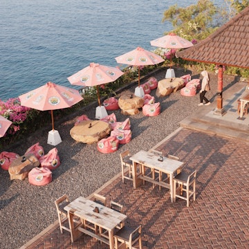 Sunset Point café, Amed Beach, Bali, Indonesia. RSL_89/Shutterstock