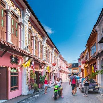 Phuket/THAILAND - Jan.22, 2016 : Sino-Portuguese style houses in the old town of Phuket Is a favorite of tourists in Phuket, Thailand.
1598193277
architect, architecture, area, asia, building, chinese, city, cityscape, classic, color, colorful, decoration, destination, downtown, environment, facade building, famous, historic, home, house, landmark, location, multicolored, old, outdoor, outdoors, people, perspective, phuket, phuket old town, pink, portuguese, road, shop, sino portuguese, sino-portuguese, soi romanee, space, street, structure, thailand, tourism, tourist, town, traditional, travel, urban, vacation, vintage, yellow