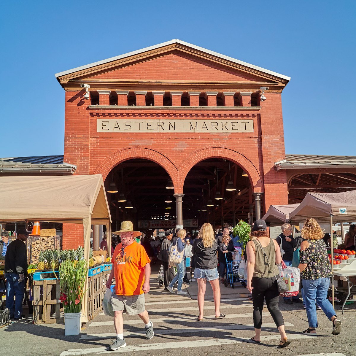 Eastern Market entrance in Detroit.