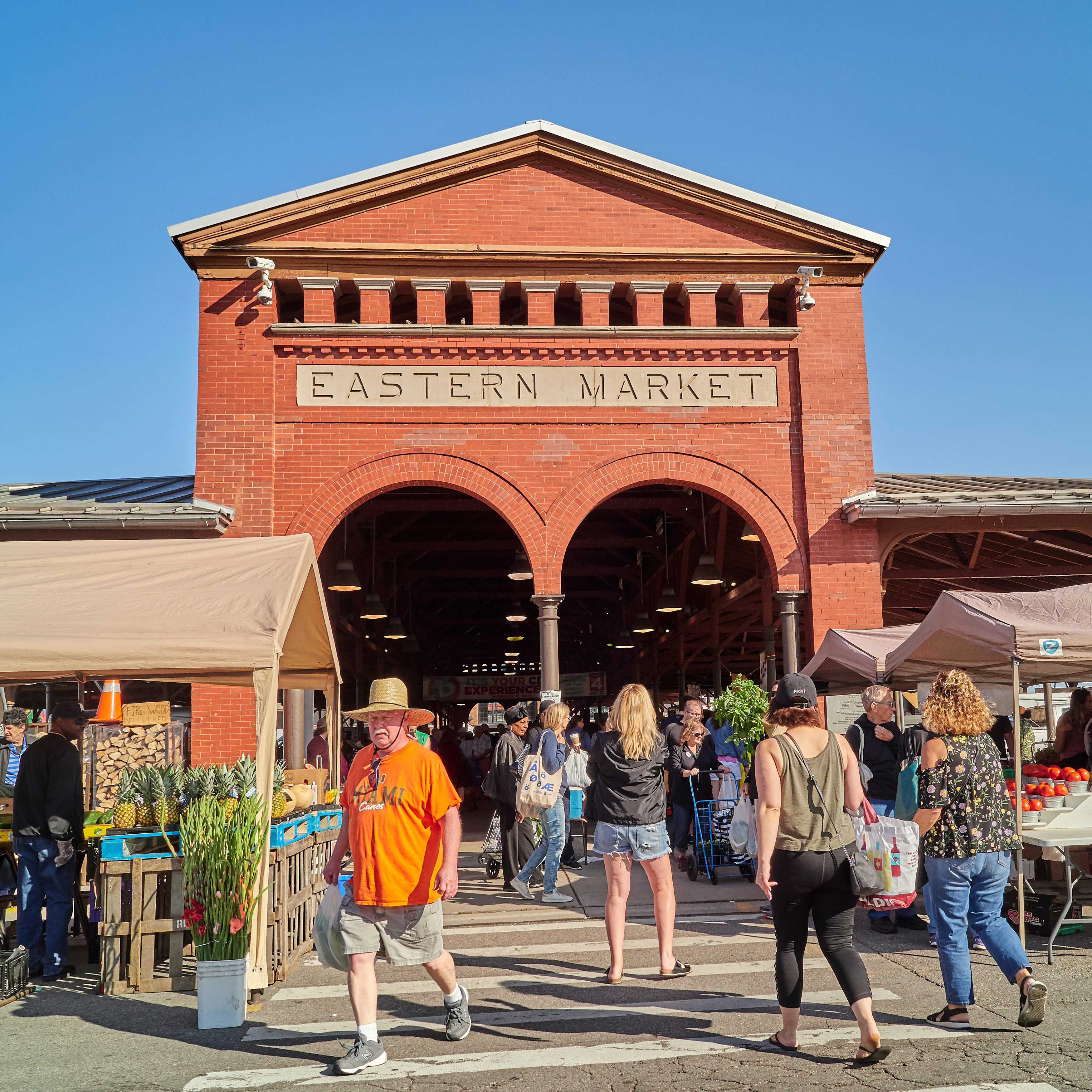 Eastern Market entrance in Detroit.